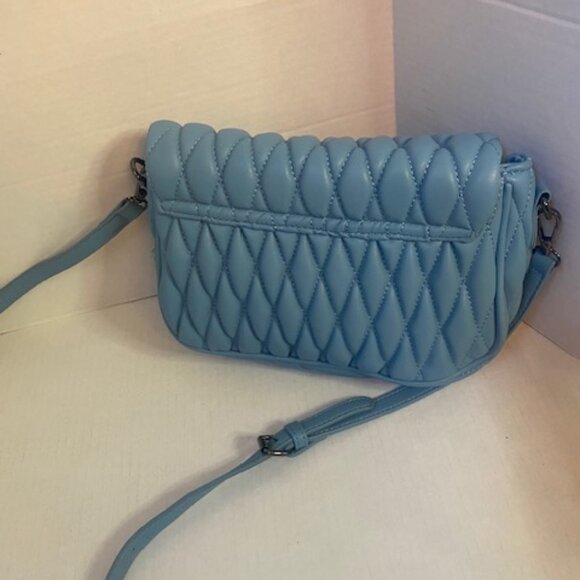 Badgley Mischka quilted crossbody bag, in Sky blue  (NEW) - Picture 2 of 7